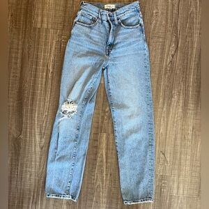 Madewell Perfect Vintage Straight Leg Jean (distressed)